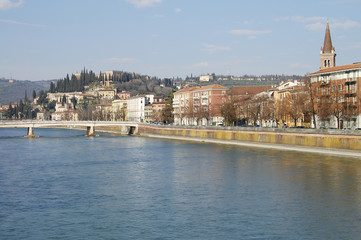 Adige River - Verona - Italy