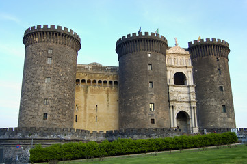 Fototapeta na wymiar Castel Nuovo - Naples - Italy