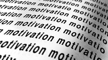 Fototapeta premium written of motivation on paper 