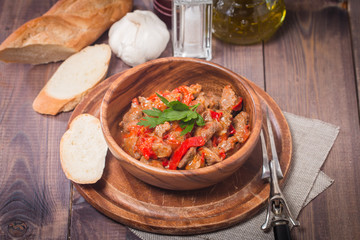 Meat stew with vegetables 