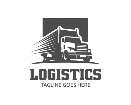 Truck Logo, cargo logo, delivery cargo trucks, Logistic logo