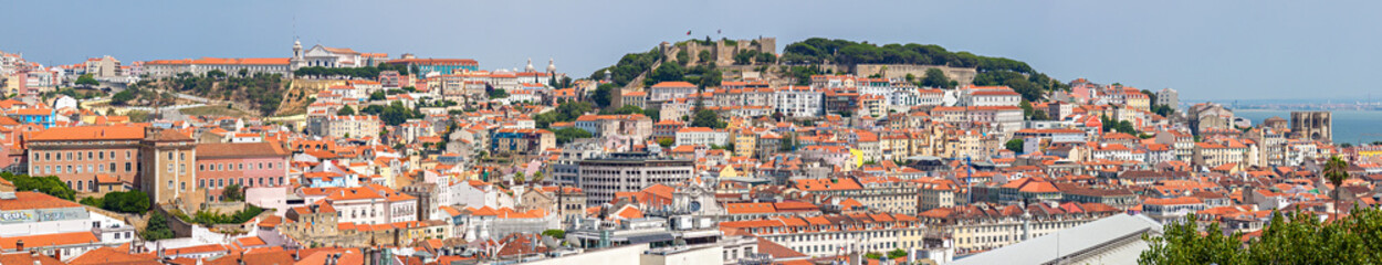 Fototapeta na wymiar Lisbon cityscape Panorama, Portugal