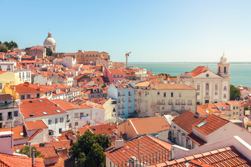 Obraz premium Lisbon cityscape of Alfama district
