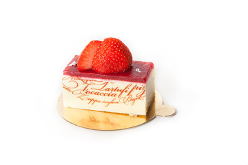 Strawberry cake dessert