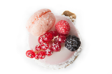 Dessert with berries