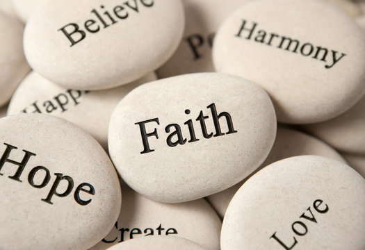 Inspirational stones - Faith