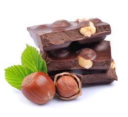 Chocolate with hazelnuts