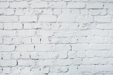 Whitewashed brick wall