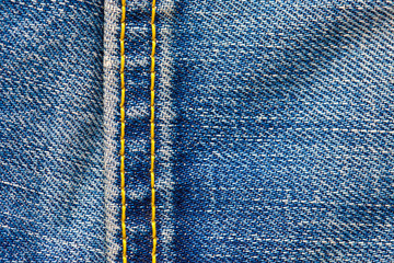seam on the jeans
