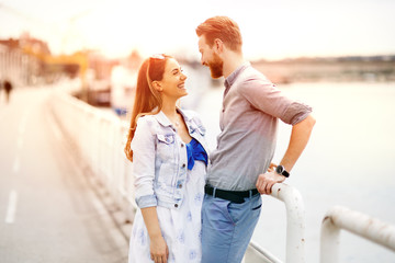 Fototapeta premium Beautiful couple's romance