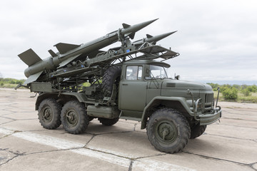 Fototapeta premium Mobile antiaircraft missile complex