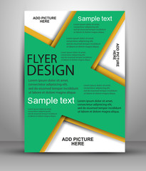 Colorful Brochure design. Flyer template for business, education, presentation, website, magazine cover. Vector eps10.