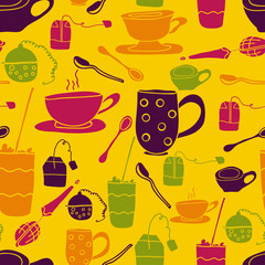 yellow cup pattern
