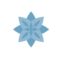 Yoga floral pattern Buddhism icon