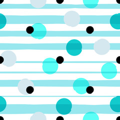Seamless universal pattern. Polka dots, circles