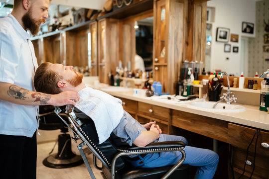 Male in barber shop