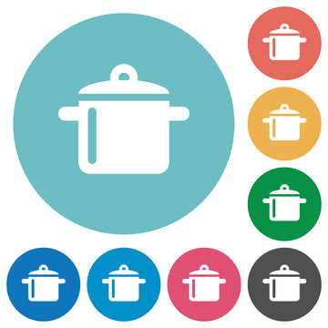 Flat cooking icons