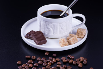 still life with chocolate and coffee