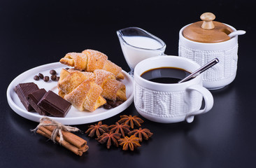 still life with chocolate and coffee
