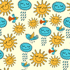 sun and rain