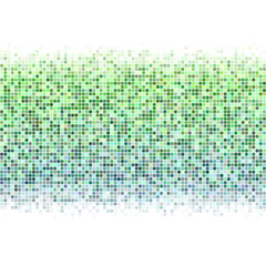 Green white square mosaic vector background
