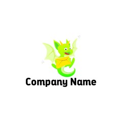 Green Dragon Character Logo