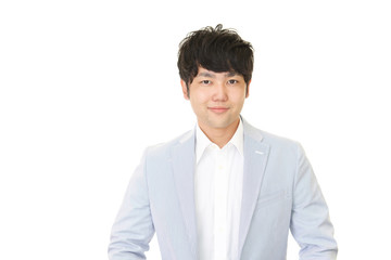 微笑むビジネスマン