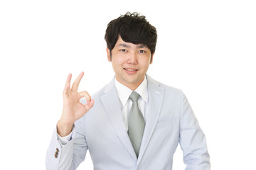 笑顔のビジネスマン