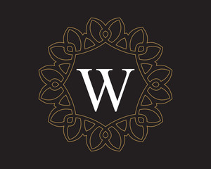 W Monogram Vintage Classic Letter Logo for Luxury  Business