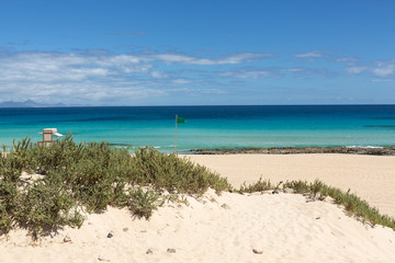 Corralejo Beach on Fuerteventura, Canary Islands