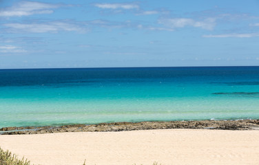 Corralejo Beach on Fuerteventura, Canary Islands. Spain