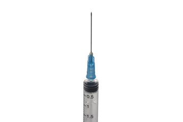 Medical syringe isolated