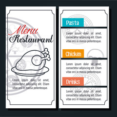 menu restaurant design 