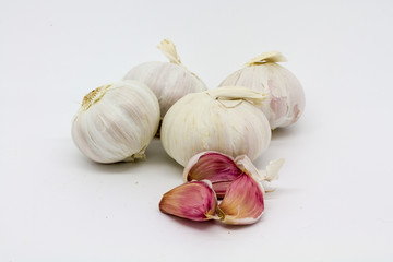 Garlic Bulbs and Cloves
