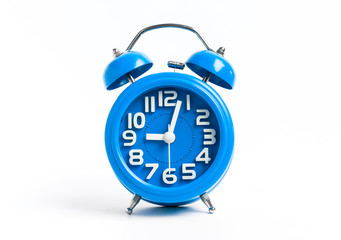 Alarm clock on white background