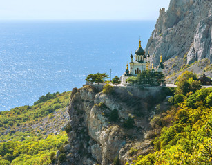 The Church of Christ's Resurrection near Foros in Crimea