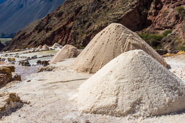 Salt pan Salina Maras in Peru