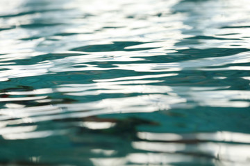 Background of water in the swimming pool