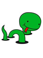 worm holes ground sweet little cute baby kawaii child snake comic cartoon