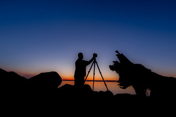 Sillouette photographer