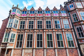 facade of the devil house in Arnhem, Netherlands