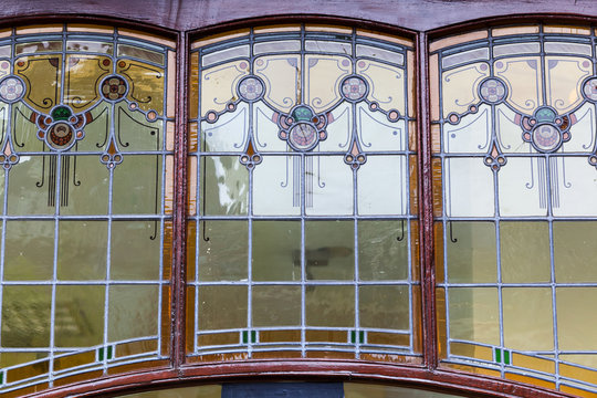 window of an old house in Leiden, Netherlands