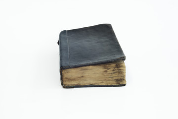 Old ancient book with isolated background