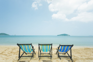 Fototapeta na wymiar Beach Chairs