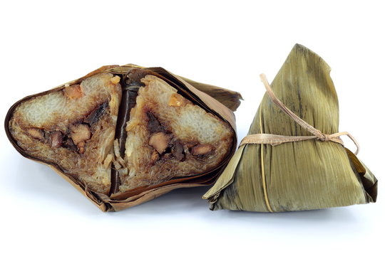 Asian rice dumplings or zongzi