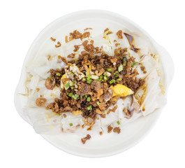 Fresh Spring roll food with vegetable,clipping path