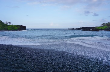 Waianapanapa State Park, located on the Road to Hana in Maui