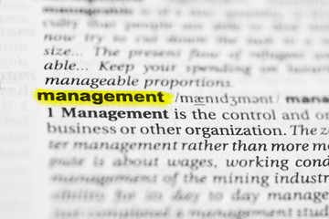 Detail of the English word 