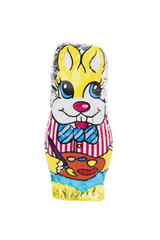 silver chocolate easter bunny
