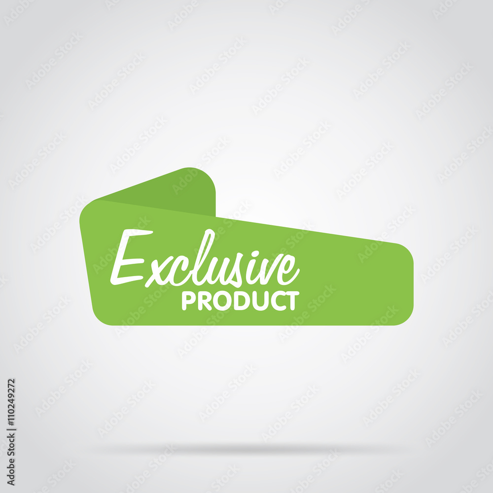 Canvas Prints badge isolated vector in flat design style. special offer badge or label.